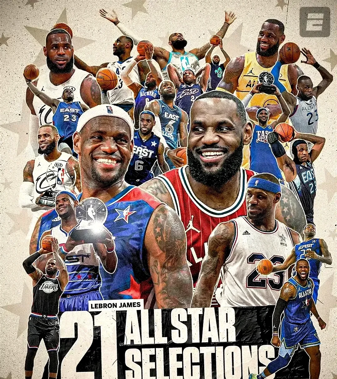 包含篮球巨星聚集：詹姆斯领衔西部明星队出战的词条